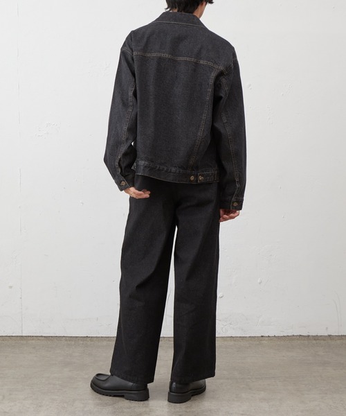 COLONY 2139(コロニートゥーワンスリーナイン)の「ナチュラルスラブデニムジャケット(デニムジャケット・メンズ・インディゴブルー/ブラック・MEDIUM/LARGE)」の9枚目の写真