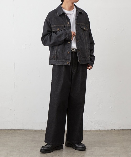 COLONY 2139(コロニートゥーワンスリーナイン)の「ナチュラルスラブデニムジャケット(デニムジャケット・メンズ・インディゴブルー/ブラック・MEDIUM/LARGE)」の10枚目の写真