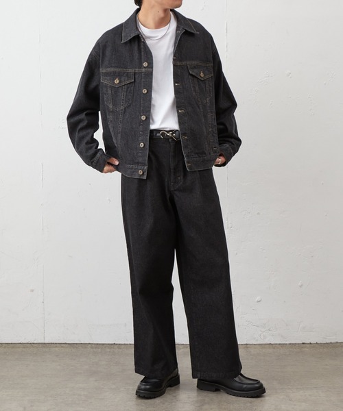 COLONY 2139(コロニートゥーワンスリーナイン)の「ナチュラルスラブデニムジャケット(デニムジャケット・メンズ・インディゴブルー/ブラック・MEDIUM/LARGE)」の7枚目の写真