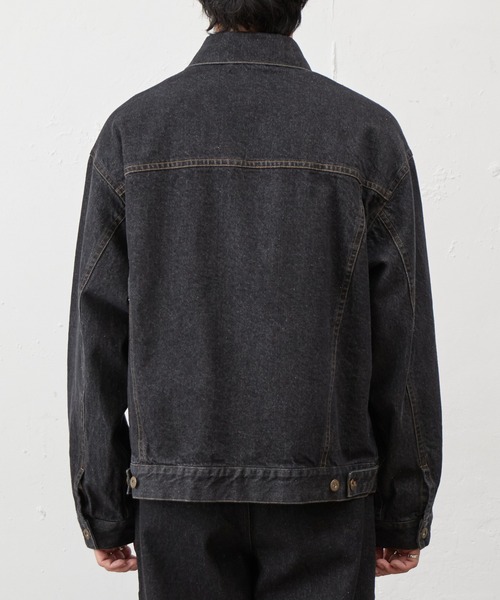 COLONY 2139(コロニートゥーワンスリーナイン)の「ナチュラルスラブデニムジャケット(デニムジャケット・メンズ・インディゴブルー/ブラック・MEDIUM/LARGE)」の21枚目の写真