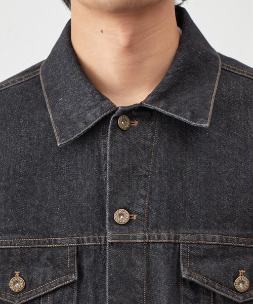 COLONY 2139(コロニートゥーワンスリーナイン)の「ナチュラルスラブデニムジャケット(デニムジャケット・メンズ・インディゴブルー/ブラック・MEDIUM/LARGE)」の22枚目の写真