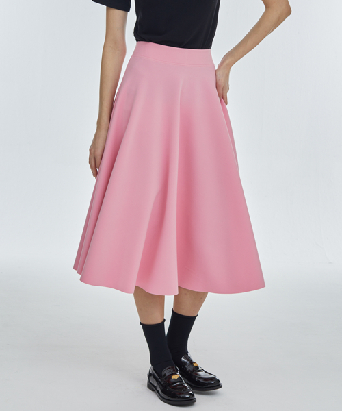 manavis7（マナビスセブン）の「フレアスパンロングスカート[ピンク]（スカート・レディース・PINK・SMALL/MEDIUM）」の2枚目の写真