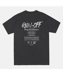 プレーンメッシュ綿Tシャツチャコール