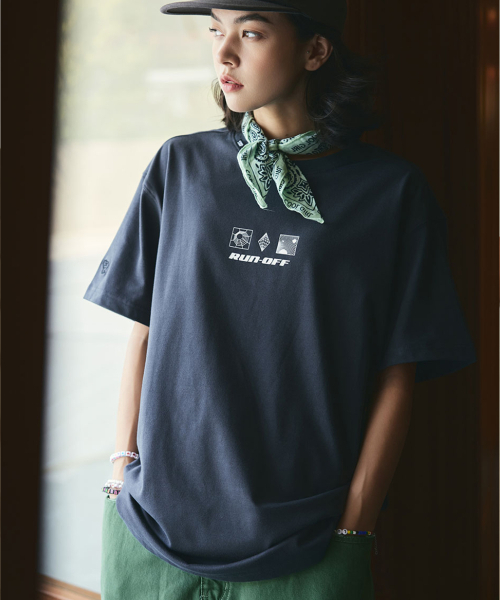 CORALIAN(コラリアン)の「プレーンメッシュ綿Tシャツチャコール(Tシャツ/カットソー・レディース・その他・S/M/L/XL/XS/3XL)」の3枚目の写真