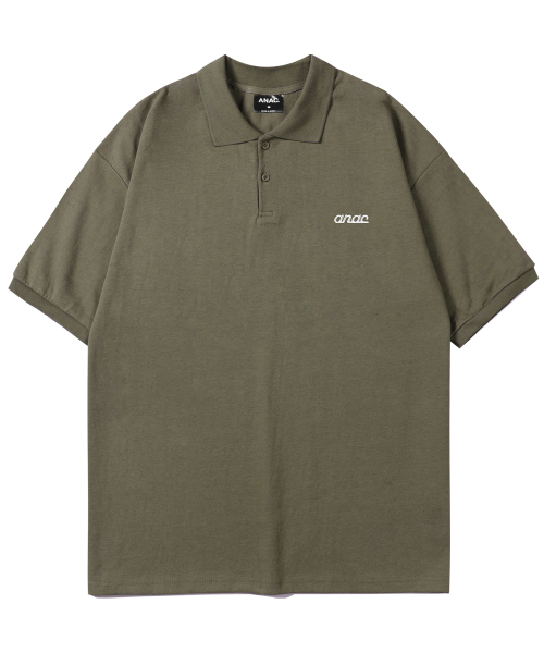 オーバーサイズ エッセンシャル カラー 半袖Tシャツ_カーキ