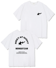 ミットアンドナイト オーバーサイズ 半袖Tシャツ ホワイト