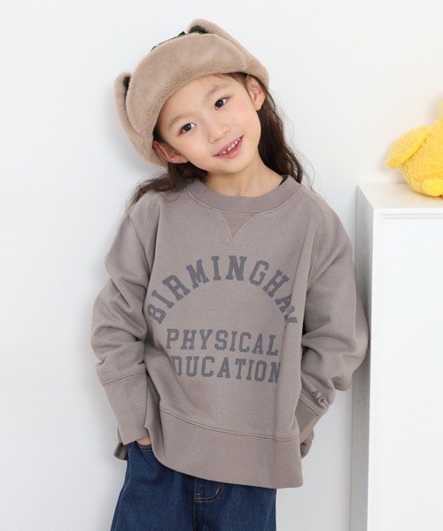 OMNES(オムネス)の「裏毛スウェットサイドスリットプルオーバー KIDS(スウェット・キッズ・ピンクベージュ/チャコール/モカ・130cm/120cm)」の3枚目の写真