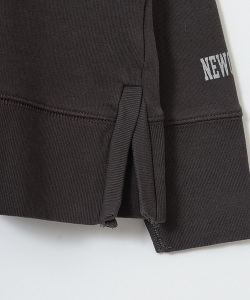 OMNES(オムネス)の「裏毛スウェットサイドスリットプルオーバー KIDS(スウェット・キッズ・ピンクベージュ/チャコール/モカ・130cm/120cm)」の12枚目の写真