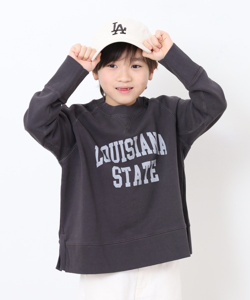 OMNES(オムネス)の「裏毛スウェットサイドスリットプルオーバー KIDS(スウェット・キッズ・ピンクベージュ/チャコール/モカ・130cm/120cm)」の18枚目の写真