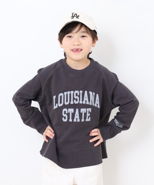 OMNES(オムネス)の「裏毛スウェットサイドスリットプルオーバー KIDS(スウェット・キッズ・ピンクベージュ/チャコール/モカ・130cm/120cm)」の19枚目の写真