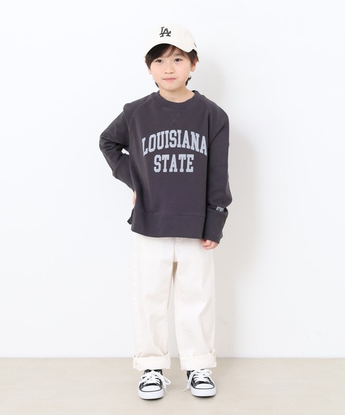 OMNES(オムネス)の「裏毛スウェットサイドスリットプルオーバー KIDS(スウェット・キッズ・ピンクベージュ/チャコール/モカ・130cm/120cm)」の22枚目の写真