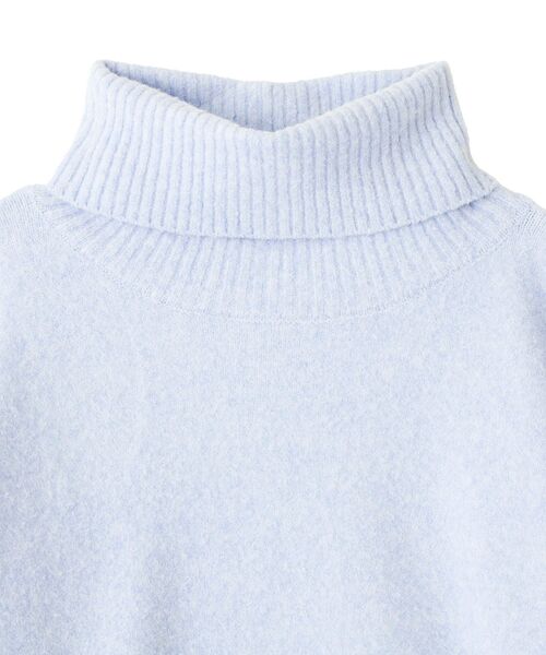 YECCA VECCA（イェッカヴェッカ）の「スリットタートルネックニット（ニット/セーター・レディース・ライトグレー/ラベンダー/サックスブルー/チャコールグレー・FREE）」の22枚目の写真