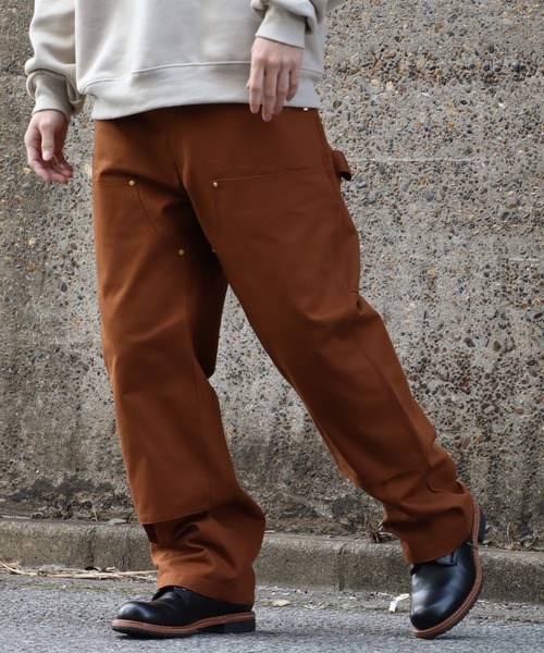 HOUSTON（ヒューストン）の「【HOUSTON/ヒューストン】DUCK DOUBLE KNEE PAINTER PANTS/ダックダブルニーペインターパンツ（その他パンツ・メンズ・ブラック/オリーブ/ブラウン・30/32/34/36）」の2枚目の写真