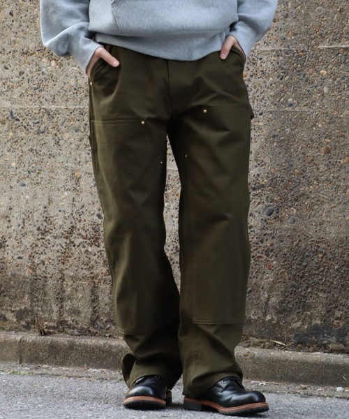 HOUSTON（ヒューストン）の「【HOUSTON/ヒューストン】DUCK DOUBLE KNEE PAINTER PANTS/ダックダブルニーペインターパンツ（その他パンツ・メンズ・ブラック/オリーブ/ブラウン・30/32/34/36）」の3枚目の写真