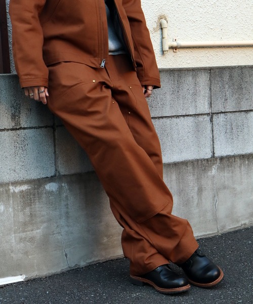 HOUSTON（ヒューストン）の「【HOUSTON/ヒューストン】DUCK DOUBLE KNEE PAINTER PANTS/ダックダブルニーペインターパンツ（その他パンツ・メンズ・ブラック/オリーブ/ブラウン・30/32/34/36）」の4枚目の写真