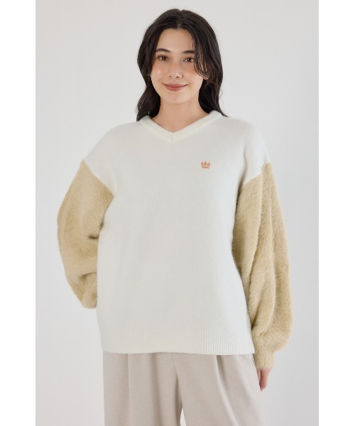 セール】アームシャギーニットトップス（ニット/セーター）｜RODEO