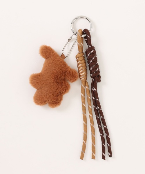 BONLECILL Marche（ボンルシールマルシェ）の「【BONLECILL Marche】ハートくまさんマスコットチャーム／ぬいぐるみキーホルダー（キーホルダー・レディース・ブラウン/ホワイト・FREE）」の14枚目の写真