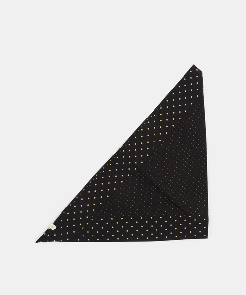 JOURNAL STANDARD LUXE（ジャーナルスタンダード　ラックス）の「【SOIL】POPLIN DOT TRIANGLE STOLE（ストール/ショール・レディース・ブラック・FREE）」の4枚目の写真