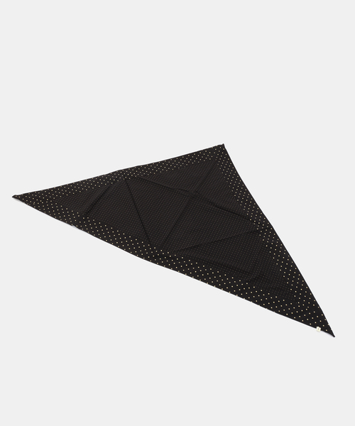 JOURNAL STANDARD LUXE（ジャーナルスタンダード　ラックス）の「【SOIL】POPLIN DOT TRIANGLE STOLE（ストール/ショール・レディース・ブラック・FREE）」の5枚目の写真