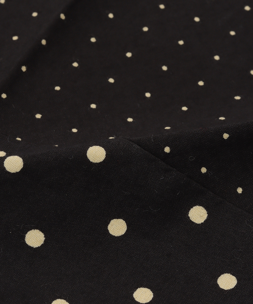 JOURNAL STANDARD LUXE（ジャーナルスタンダード　ラックス）の「【SOIL】POPLIN DOT TRIANGLE STOLE（ストール/ショール・レディース・ブラック・FREE）」の8枚目の写真