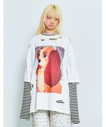 NO WAY（ノーウェイ）の「/little sunny bite Disney collection/ lady fake layered long tee（Tシャツ/カットソー）」