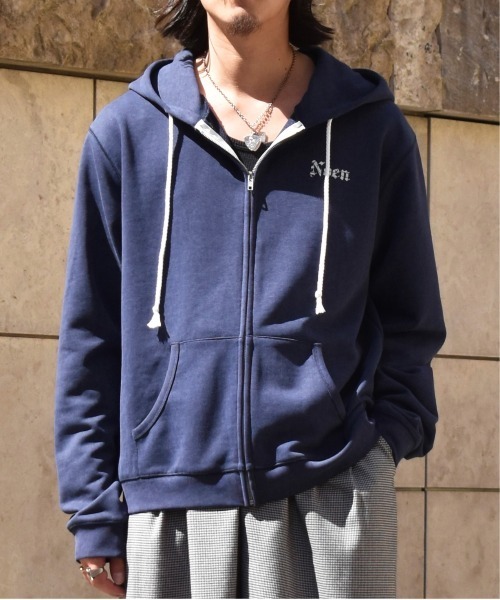 Noen(ノエン)の「カレッジロゴジップフーディー(パーカー・メンズ・ネイビー/ブラック・LARGE/MEDIUM)」の1枚目の写真
