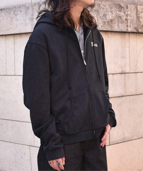 Noen(ノエン)の「カレッジロゴジップフーディー(パーカー・メンズ・ネイビー/ブラック・LARGE/MEDIUM)」の4枚目の写真
