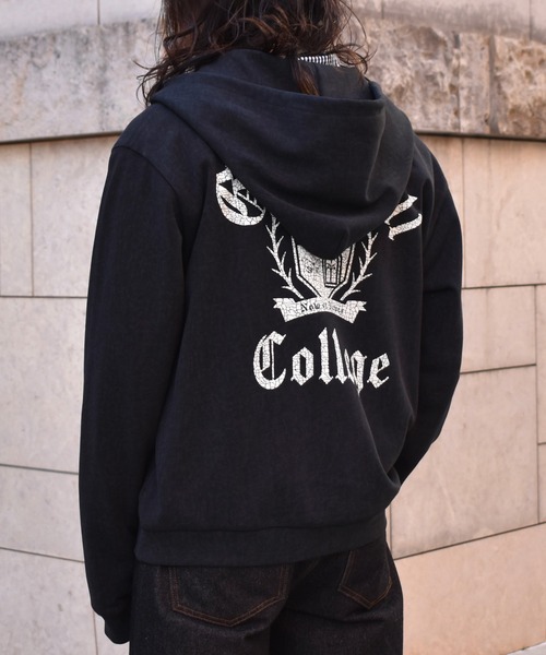 Noen(ノエン)の「カレッジロゴジップフーディー(パーカー・メンズ・ネイビー/ブラック・LARGE/MEDIUM)」の5枚目の写真