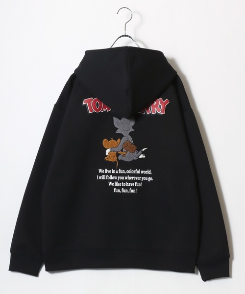 Tom&Jerry(トムアンドジェリー)の「2026SS Tom and Jerry/トムとジェリー オーバーサイズ リップルダンボールスウェット アップリケ/サガラバック刺繍 ワンポイント フルジップパーカー レディース メンズ(パーカー・レディース・グレー/アッシュグレー/ブラック/チャコール・M/LL/L)」の13枚目の写真