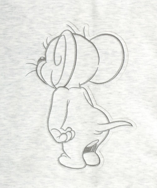 Tom&Jerry(トムアンドジェリー)の「2026SS Tom and Jerry/トムとジェリー オーバーサイズ リップルダンボールスウェット アップリケ/サガラバック刺繍 ワンポイント フルジップパーカー レディース メンズ(パーカー・レディース・グレー/アッシュグレー/ブラック/チャコール・M/LL/L)」の21枚目の写真