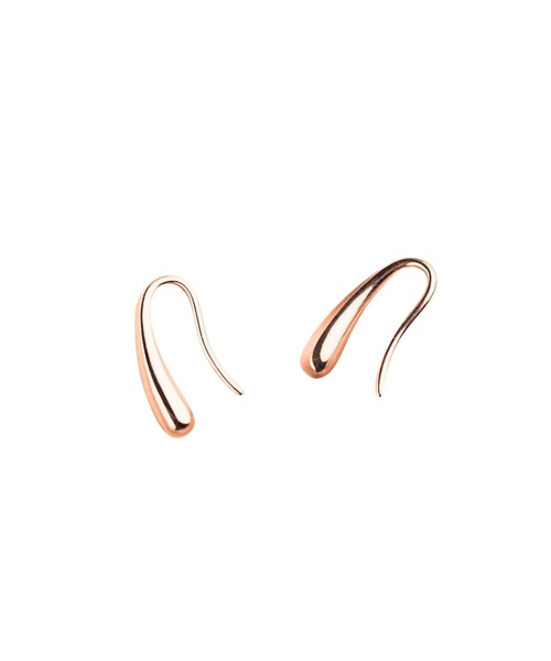 Rennet(レネット)の「【 金属アレルギー対応 】 しずくシルエット ステンレス製キャッチレスピアス(ピアス(両耳用)・レディース・ピンクゴールド/シルバー/ゴールド・SMALL/MEDIUM)」の3枚目の写真
