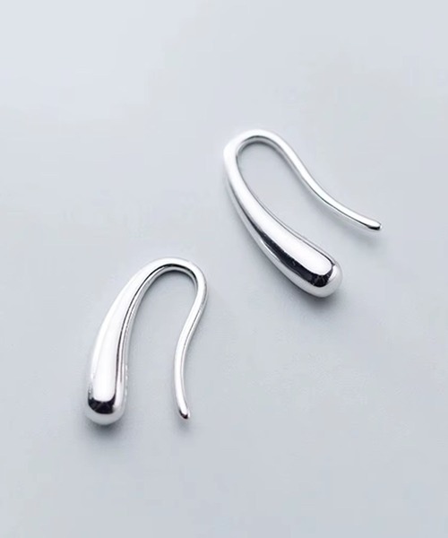 Rennet(レネット)の「【 金属アレルギー対応 】 しずくシルエット ステンレス製キャッチレスピアス(ピアス(両耳用)・レディース・ピンクゴールド/シルバー/ゴールド・SMALL/MEDIUM)」の8枚目の写真