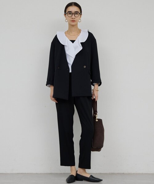 ジャージーノーカラージャケット（その他アウター）｜GALLARDAGALANTE