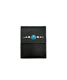 NO MAS（ノーマス）の「STONE STUD CASE vol.2(BLUE BLACK)（札入れ/マネークリップ）」