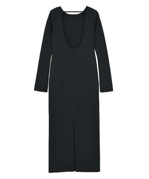 W FACE POWER SHOULDER KNIT ONEPIECE（ワンピース）｜CLANE（クラネ