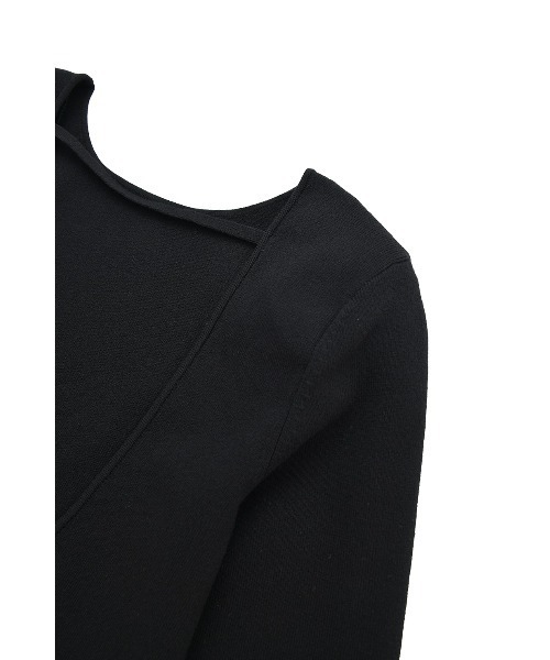 W FACE POWER SHOULDER KNIT ONEPIECE（ワンピース）｜CLANE（クラネ