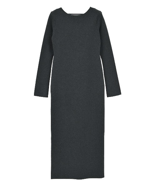 ワンピース CLANEW FACE POWER SHOULDER KNIT ONEPIECE W FACE POWER SHOULDER KNIT ONEPIECE（ワンピース）｜CLANE（クラネ