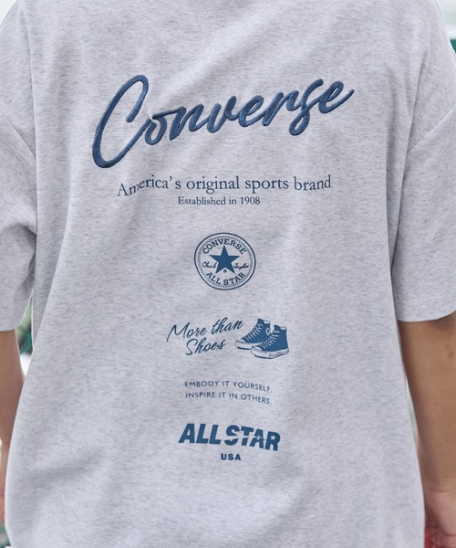 CONVERSE / コンバース ロゴ刺繍 グラフィックプリント フライス