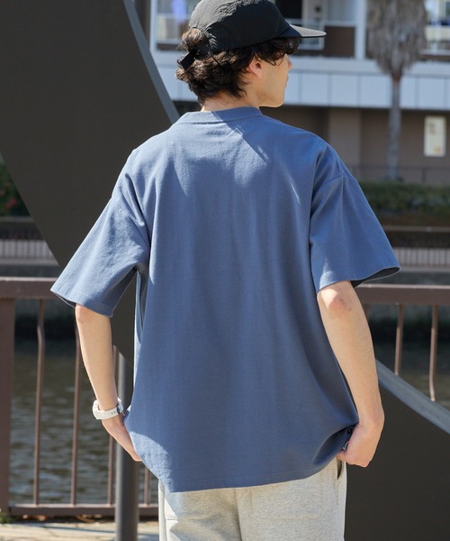 CONVERSE(コンバース)の「CONVERSE / コンバース ロゴ刺繍 グラフィックプリント フライス クルーネック 半袖Tシャツ(Tシャツ/カットソー・メンズ・グレー系/オートミール/ダークブルー/ブラック系/ブルー系/チャコール/オフホワイト/ブラック系1/グリーン系/グリーン/ホワイト系/ブラック・LL/L/M)」の22枚目の写真