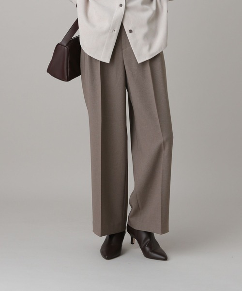 GLOBAL WORK(グローバルワーク)の「MATINEE LINE/ライトミックス/ワイドパンツ/625010(その他パンツ・レディース・モカ/ライトグレー/ダークブルー・MEDIUM/LARGE/SMALL)」の2枚目の写真