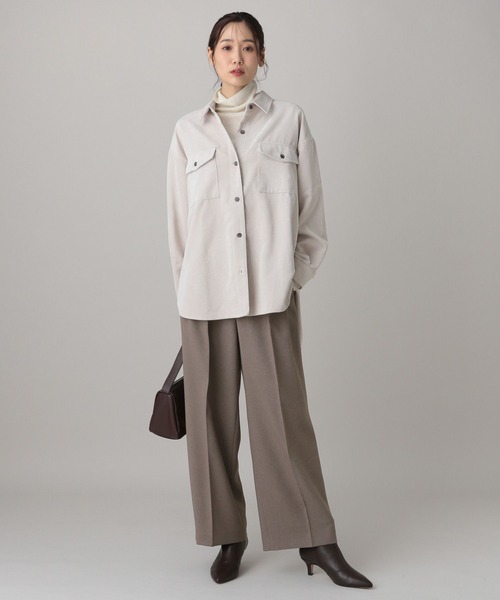 GLOBAL WORK(グローバルワーク)の「MATINEE LINE/ライトミックス/ワイドパンツ/625010(その他パンツ・レディース・モカ/ライトグレー/ダークブルー・MEDIUM/LARGE/SMALL)」の9枚目の写真