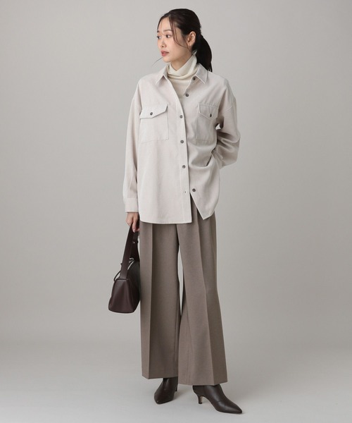 GLOBAL WORK(グローバルワーク)の「MATINEE LINE/ライトミックス/ワイドパンツ/625010(その他パンツ・レディース・モカ/ライトグレー/ダークブルー・MEDIUM/LARGE/SMALL)」の11枚目の写真