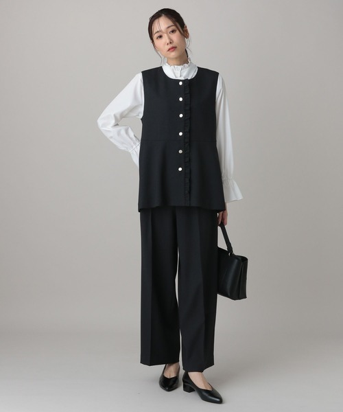 GLOBAL WORK(グローバルワーク)の「MATINEE LINE/ライトミックス/ワイドパンツ/625010(その他パンツ・レディース・モカ/ライトグレー/ダークブルー・MEDIUM/LARGE/SMALL)」の15枚目の写真