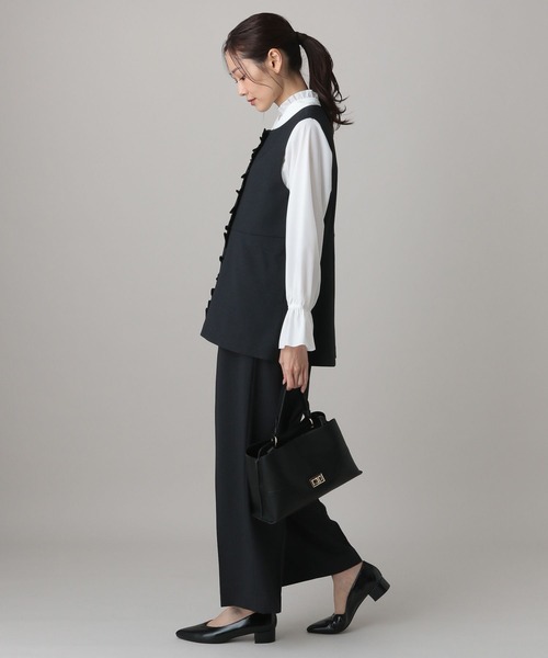 GLOBAL WORK(グローバルワーク)の「MATINEE LINE/ライトミックス/ワイドパンツ/625010(その他パンツ・レディース・モカ/ライトグレー/ダークブルー・MEDIUM/LARGE/SMALL)」の17枚目の写真