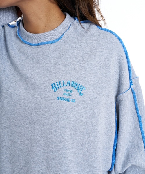 BILLABONG(ビラボン)の「BILLABONG ウィメンズ CONTRAST BIG LOOSE トレーナー 【2026年春夏モデル】/スウェットトレーナー(セットアップ対応可能)(スウェット・レディース・グレー/ブラック・MEDIUM)」の8枚目の写真