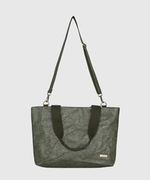 WALLAROO（ワラル）の「ワラル 3wayバッグ ラファワイド_カーキ（エコバッグ/サブバッグ）」