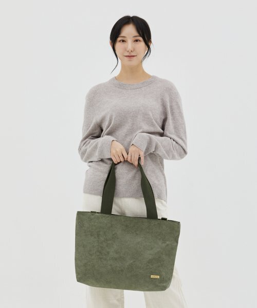 WALLAROO(ワラル)の「ワラル 3wayバッグ ラファワイド_カーキ(エコバッグ/サブバッグ・レディース・カーキ・FREE)」の4枚目の写真