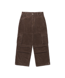 WASHED CORDUROY CARGO PANTS_BROWN(IK2EFMPA11A)