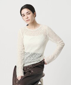 ラッセルレース2WAYプルオーバー完売品 追加》ラッセルレース2WAYプルオーバー（Tシャツ/カットソー