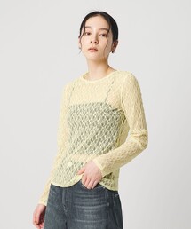BEAUTY&YOUTH UNITED ARROWS（ビューティーアンドユースユナイテッドアローズ）の「フラワーレース プルオーバー（Tシャツ/カットソー）」